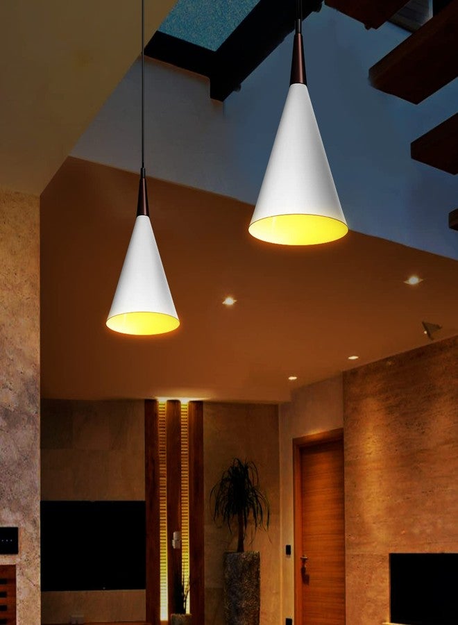 wipro BeuHome Pendant Light BP04 | Premium Indoor Decorative Light with Contemporary Sleek Design | Hanging Light for Living Room, Dining | E27 (Matte White) - Image 3